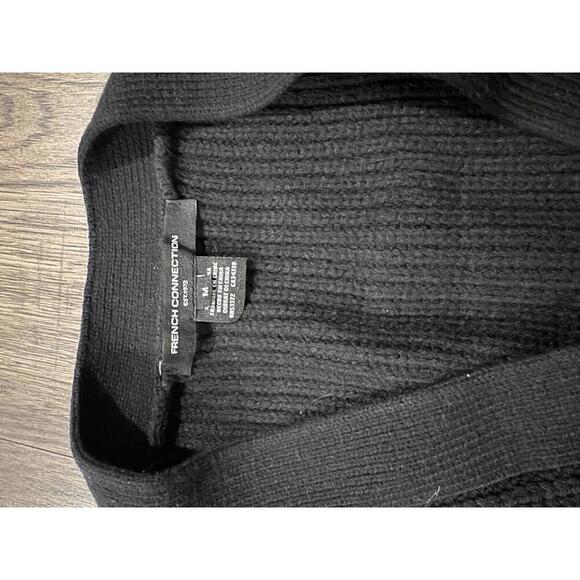 NWOT French Connection Black Babysoft Bow Embellished Sweater sz M - Picture 4 of 7